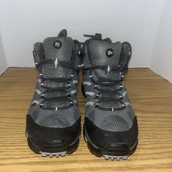 Merrell Herren Moab Mid Trekking-& Wanderstiefel Hiking Boots Mens 8 Women 9.5 - Picture 2 of 6